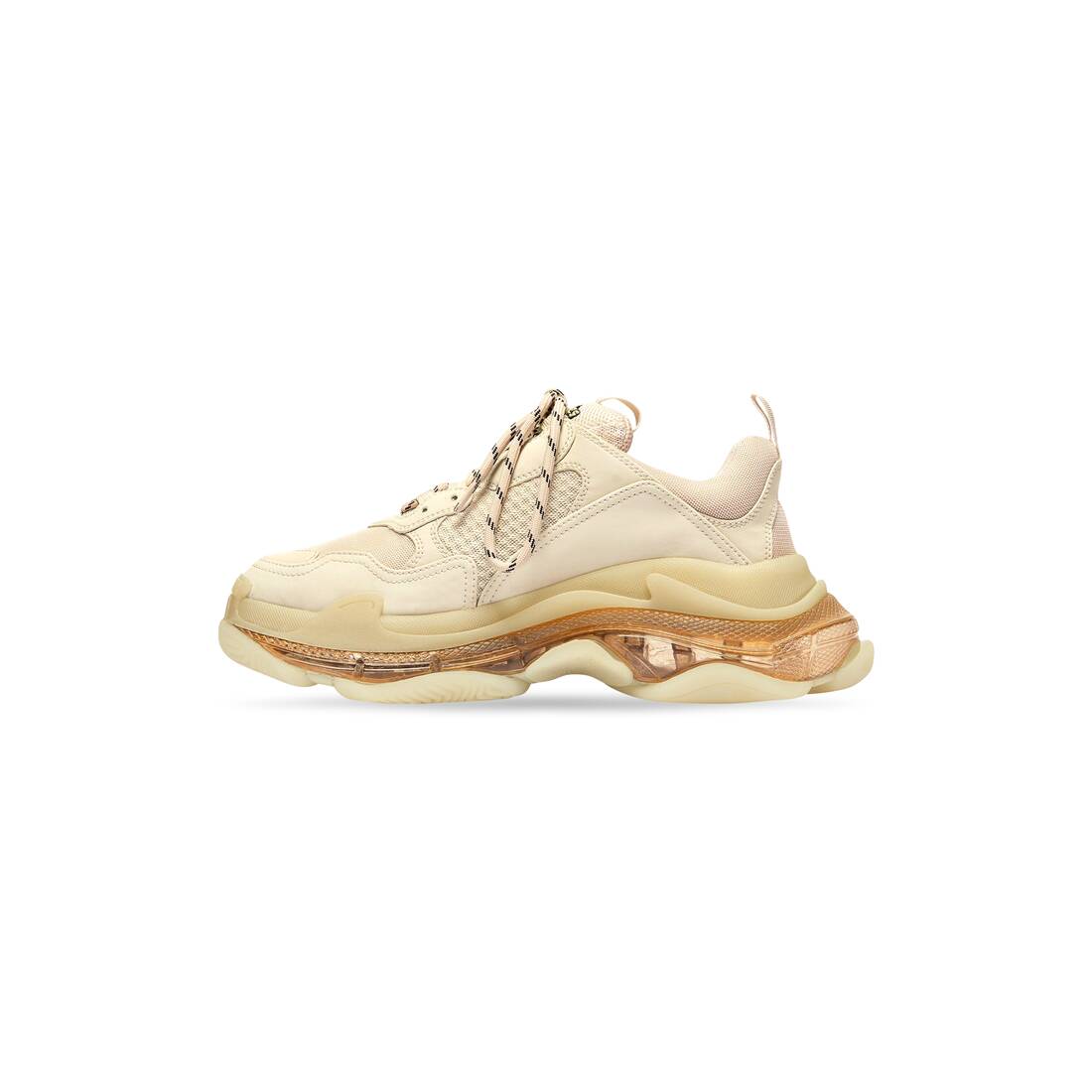 Women’s Triple S Clear Sole Sneaker in Beige - Image 3